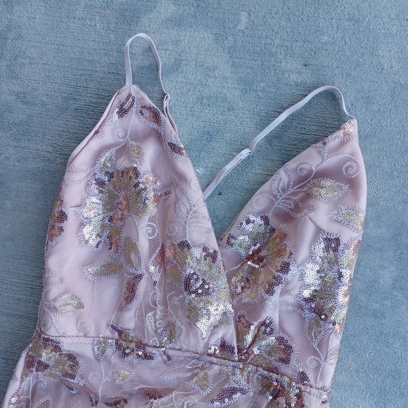 Maniju Sequin Mini Wrap Short Dress - Picture 3 of 9